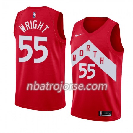 Män Toronto Raptors Tröja Delon Wright 55 2018-19 Nike Röd Swingman